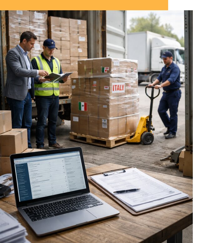 Доставка грузов из Италии: морские и авиаперевозки от 19255