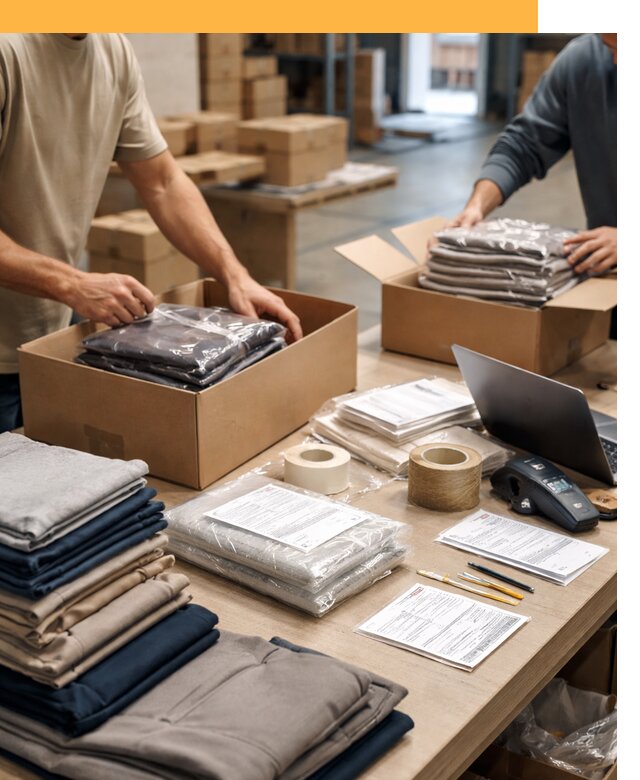 Перевозка одежды по миру от 8023 руб. с таможенным оформлением