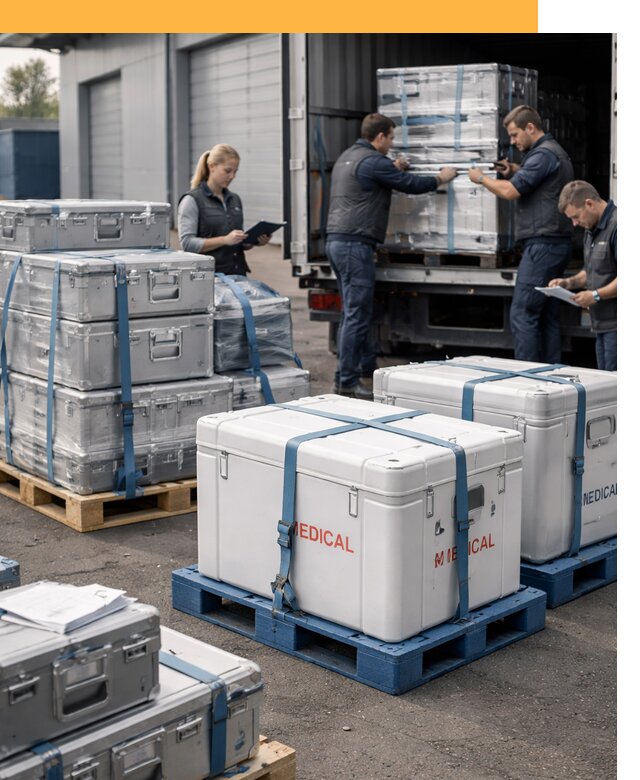 Перевозка медицинского оборудования по всему миру от 16046 руб